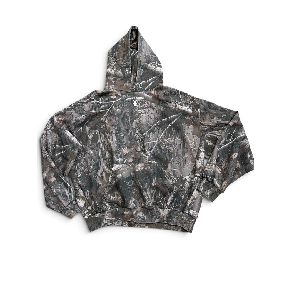 Lonely Ghost Dutch Bros Collab Text Me Limited Edition Camo Hoodie Size 2XL